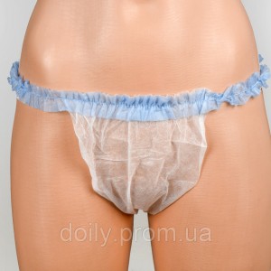 Panni Mlada COLORFUL thong panties with ruffles (100 pcs/pack) made of spunbond