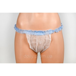 Panni Mlada COLORFUL thong panties with ruffles (100 pcs/pack) made of spunbond