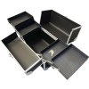 Metalen manicure koffer 25*32*21 cm ZWART ,KOD1500-17501-Trend-Meisterkoffer, Maniküretaschen, Kosmetiktaschen