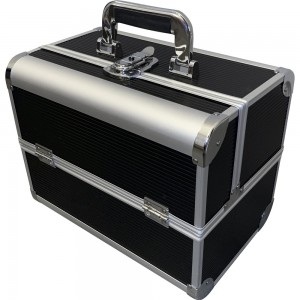  Valise manucure métal 25*32*21 cm NOIR ,KOD1500