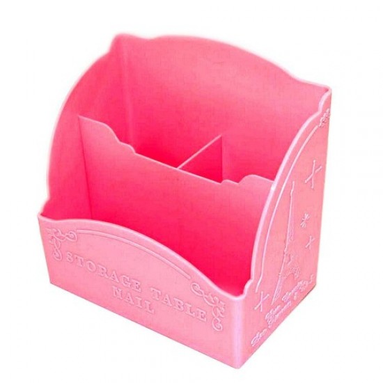 Stand for brushes-nail clippers and nail files pink 3 section, 57368, Containers, shelves, stands,  Health and beauty. All for beauty salons,Furniture ,Stands and organizers, buy with worldwide shipping