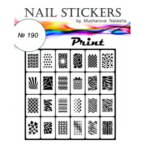  Stencils para impressão de unhas