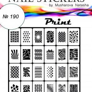  Stencils for nails Print