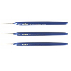 Set of brushes Kolibri 888 No. 10/0 synthetics, 3 pcs