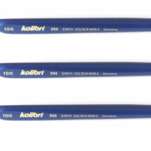 Set of brushes Kolibri 888 No. 10/0 synthetics, 3 pcs