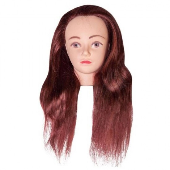 Head for modeling 4-N-350 artificial brown, 58352, Hairdressers,  Health and beauty. All for beauty salons,All for hairdressers ,Hairdressers, buy with worldwide shipping