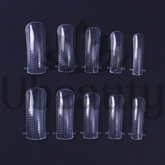The top shapes for the build-up of 10 sizes, for the akrigel, for the polygel, Ubeauty-AG-04, Nail extensions,  All for a manicure,Nail extensions ,  buy with worldwide shipping