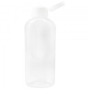 Transparente Flasche mit FLIP-TOP Verschluss 60 ml.  