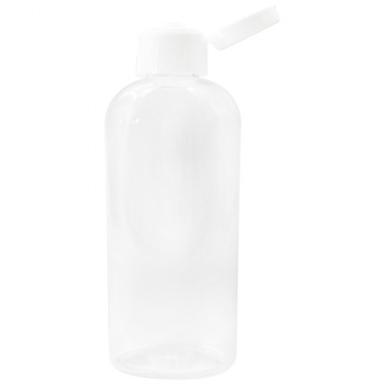 Transparente Flasche mit FLIP-TOP Verschluss 60 ml. ,F F F-16644--Container