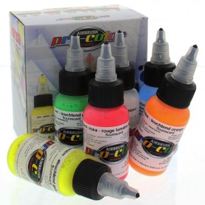  Conjunto de tintas fluorescentes Pro-color 67030 conjunto fluorescente