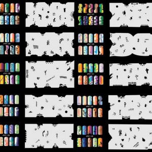  Juego de plantillas 20 uds. para el arte de uñas ?7