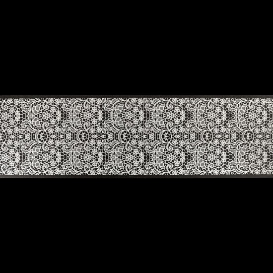 Folie in een pot 1 m WHITE LACE ,MAS010-17688-Ubeauty Decor-Nageldekor und Design