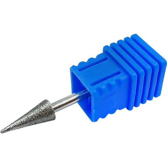 Diamond taper milling cutter on blue base #6, MAS026, 17576, Cutter for manicure,  Health and beauty. All for beauty salons,All for a manicure ,All for nails, buy with worldwide shipping
