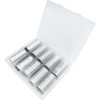 Set of wide foil for nail design 50 cm 10 pcs SILVER LACE, MAS087-17650-Ubeauty Decor-Nail decor and design