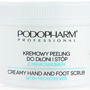 Cream peeling PODOPHARM for hands and feet with microsilver 600 g (PP10)