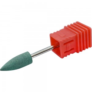 Silicone burr with abrasive coating on red base M6-Q