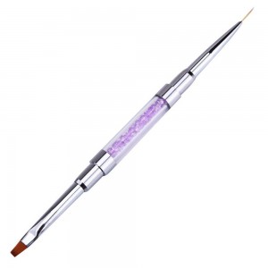  Pinceau double embout pour acrylique + liner en tube