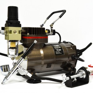  Professionelles Konditor-Kit: Kompressor und Airbrush TC-803/TG130N