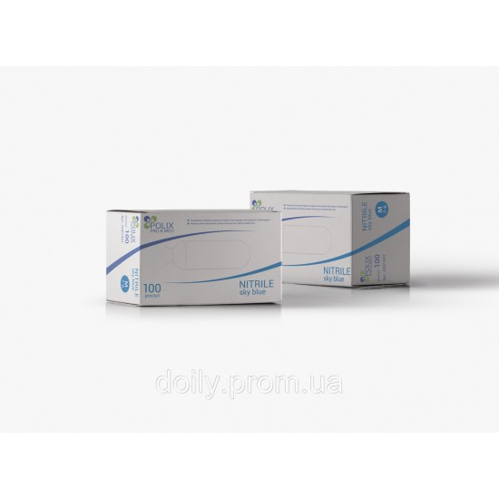 Guantes de nitrilo Polix PRO&MED (100 uds/pack) color: AZUL CIELO-33712-Polix PROMED-TM Polix PRO&MED