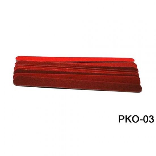 Czerwony jednorazowy pilnik do paznokci 15cm (10 sztuk)-58899-Китай-Pędzle, pilniki, buffy