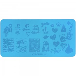  Metallic stencil for stamping 6*12 cm XY-BEAUTY 02, MAS025