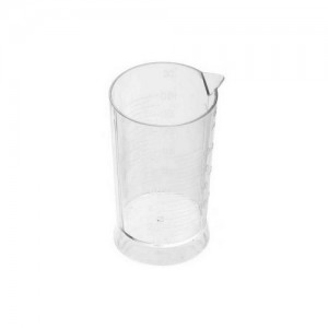  Vidro medidor transparente 100ml (plástico)