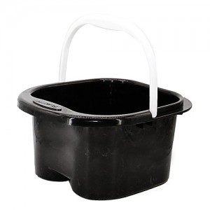Bathtub for a pedicure plastic/bucket with a massage bottom