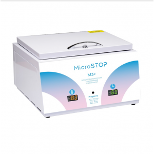 Sterilisator Microstop M3 + Rainbow, zur Sterilisation von Instrumenten, für Schönheitssalons, für Maniküremeister, Kosmetiker, Augenbrauenkünstler