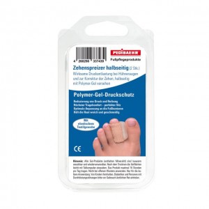 1 pcs zehenspreizer polímero-gel de proteção contra calos bandagem pequena