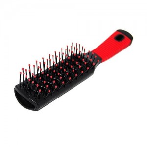  Comb straight blowing black (red handle)