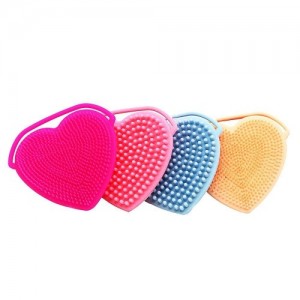  Brosse peeling visage coeur double face