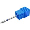 Diamond milling cutter on a blue base, flame-SHAPED D03, MIS035, 17549, Cutter for manicure,  Health and beauty. All for beauty salons,All for a manicure ,All for nails, buy with worldwide shipping