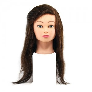 Голова для моделирования 1806А натуральные коричневые волосы