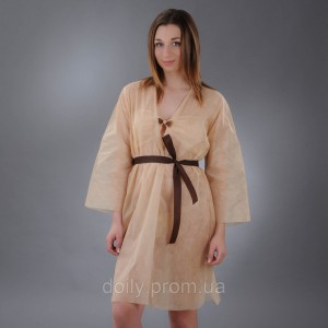 Халат кимоно с поясом Doily, размер L/XL, XXL, 1 шт. из спанбонда
