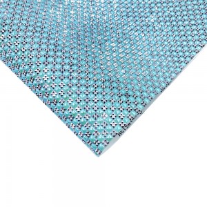  Mat for manicure on self-adhesive 40*24 cm SILVER BLUE