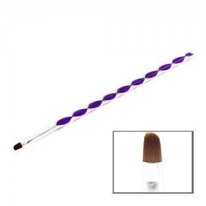  Gel brush twisted handle semicircular bristle №6