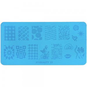  Metal stencil for stamping 6*12 cm XY-BEAUTY 23 ,MAS025