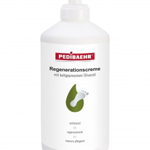 Regenerating cream with olive oil Pedibaehr 500 ml for very dry foot skin