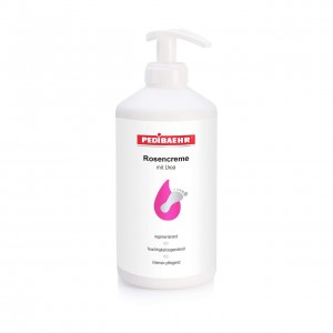 Crema con rosa y urea, 500 ml. dispensador. Pedibaehr