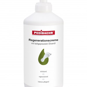  Pedibaehr Crème régénérante à l'huile d'olive 500 ml pour pieds très secs