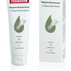 Regenerating cream with olive oil Pedibaehr 125 ml for very dry foot skin