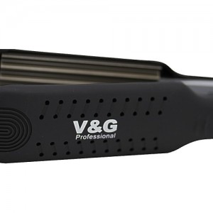 Flat iron V3A 65W (corrugated), corrugated hair curler for basal volume, corrugated iron, compact, stylish design