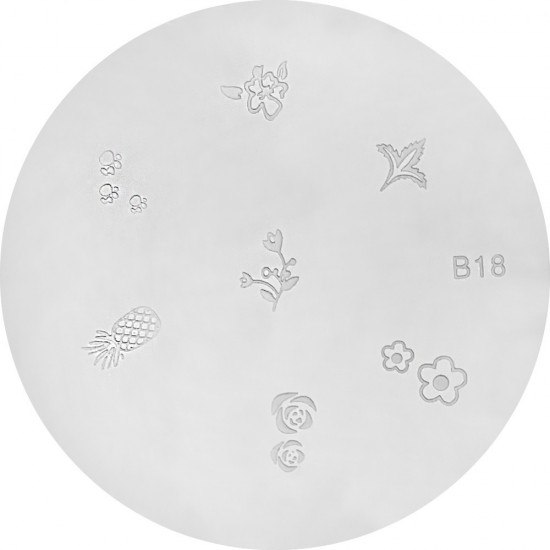 Stempelschijf B18 ,VIK031-17850-Ubeauty Decor-Stempeln