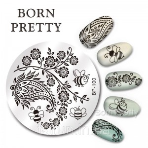 Placa de carimbo Born Pretty Honeybee BP-100