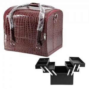 Master suitcase leatherette 2700-1 burgundy lacquered