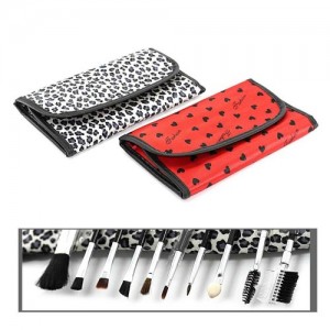  Set of makeup brushes 10pcs