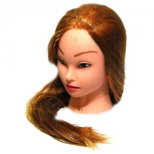  Tête de modelage MT-27R artificielle thermo blond