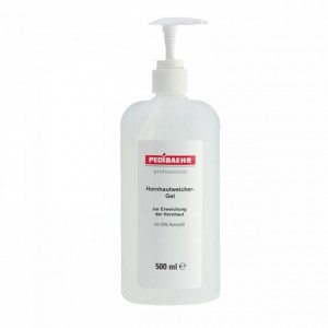 Gel softener for keratinized skin (Hornhautweicher-Gel)