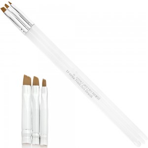 Set of Dorna SLOVED gel brushes with transparent handles 3 brushes (3535)
