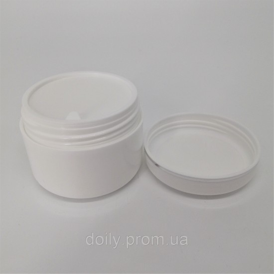 Frascos cosméticos Panni Mlada (15 unidades/embalagem) Volume: 50 g Cor: branco-33806-Panni Mlada-estandes e organizadores